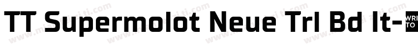 TT Supermolot Neue Trl Bd It字体转换